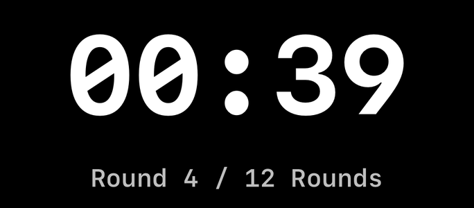 39 seconds left in round 4 of 12.
